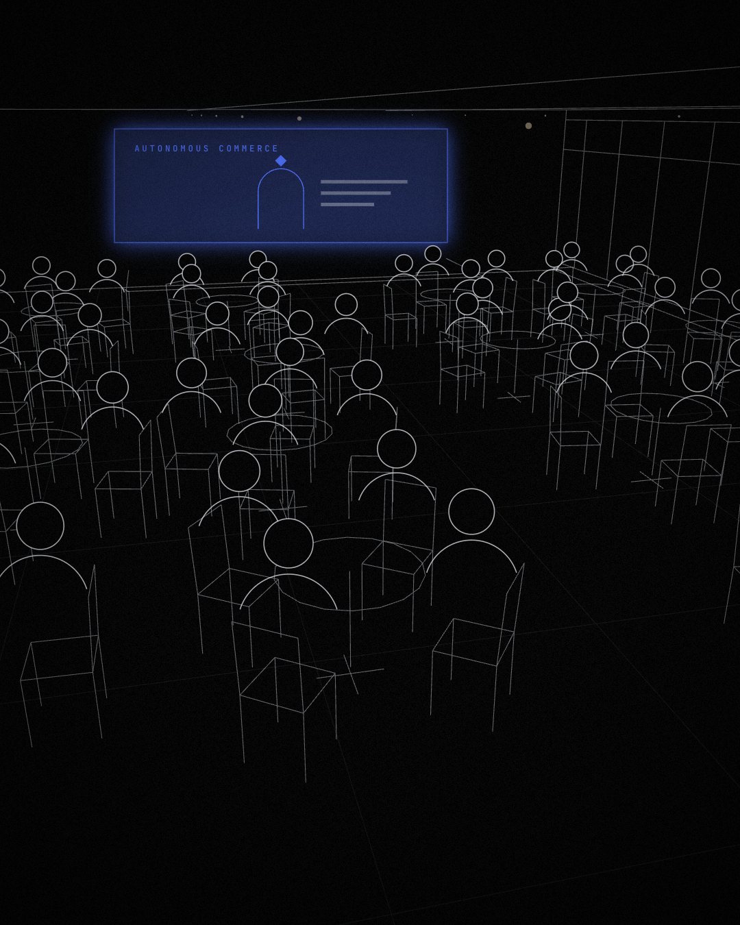 One room of leading partners, drawn as line art